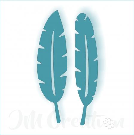 Stanzschablone - Federn